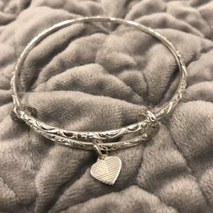Alex and Ani bracelet silver heart bracelet